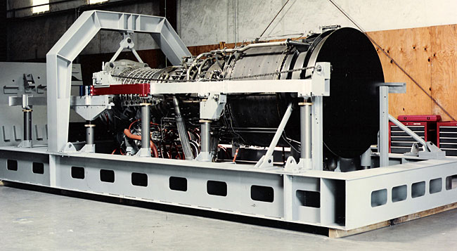 LM2500 gas turbine separation mockup
