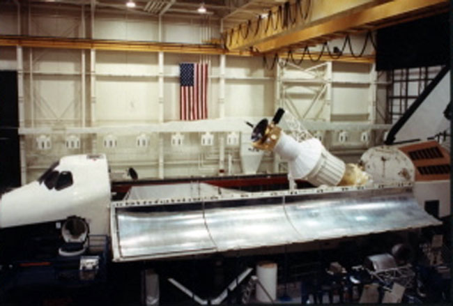 Space shuttle payload mockup