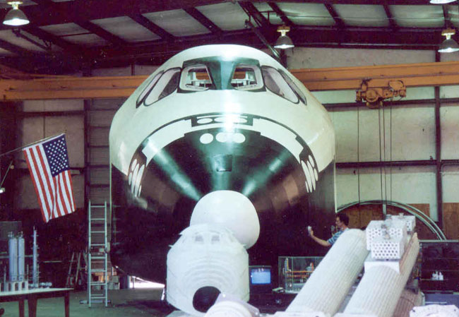 Full scale shuttle mockup