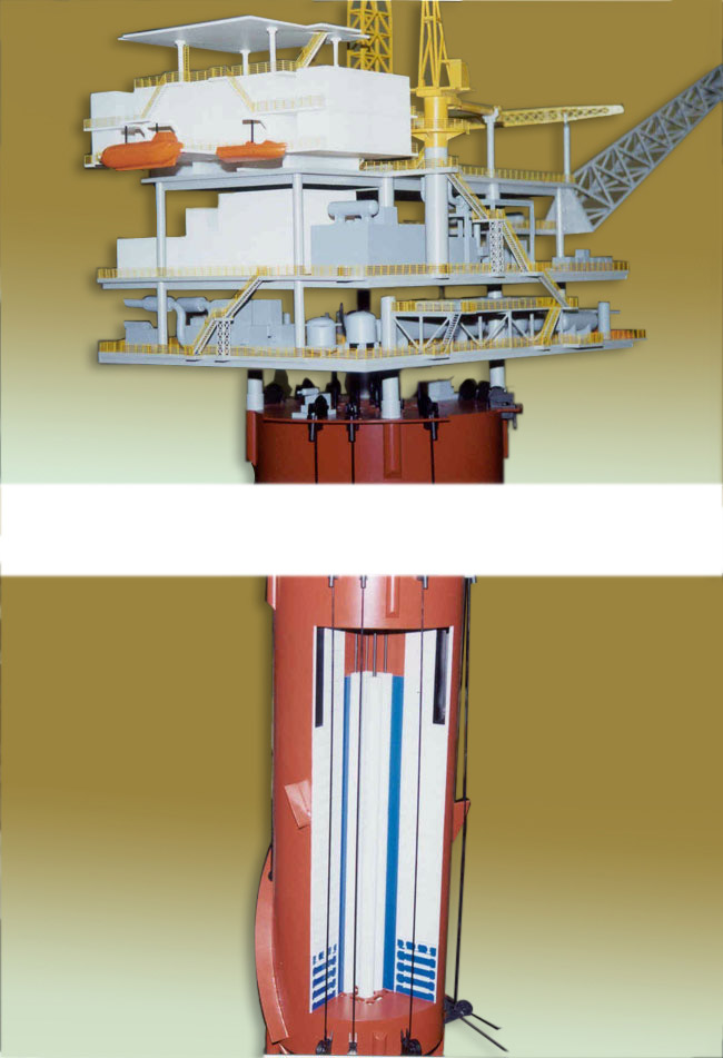 Spar platform model