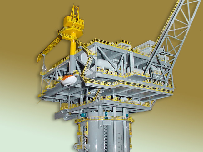 Cell spar topsides