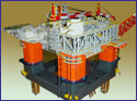 Semi-submersible scale model