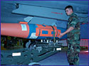 F-22 armament trainer bomb loading